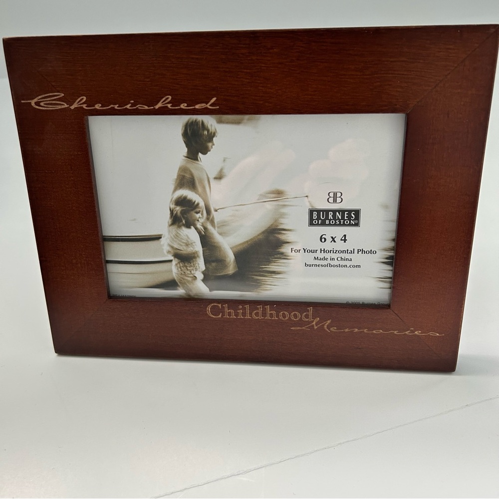 NWT Burnes Of Boston Wood Childhood Memories Frame